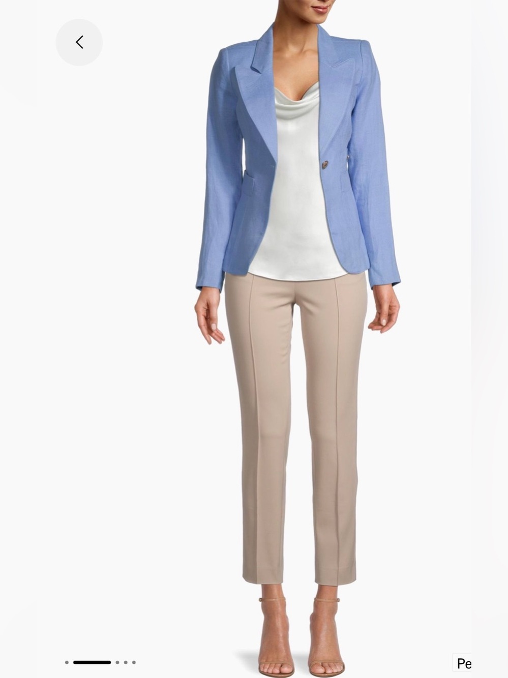 Smythe Classic Duchess Blazer in Periwinkle